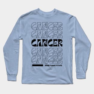 Cancer Zodiac sign In black Long Sleeve T-Shirt